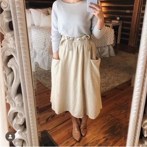 clad & cloth || suspender skirt